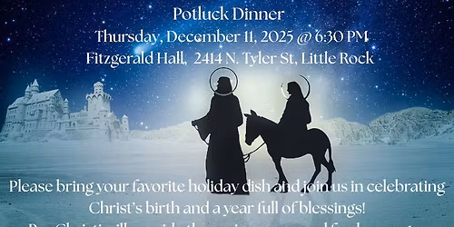 PCLR Christmas Celebration & Potluck Dinner 2025!