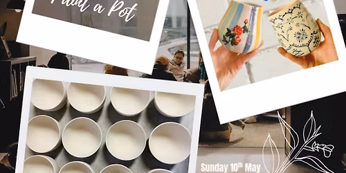 Mothers Day paint-a-pot at Arrowroot Coffee Co