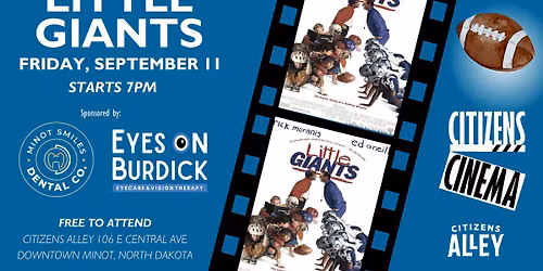 Citizens Cinema Outdoor Movie | Little Giants