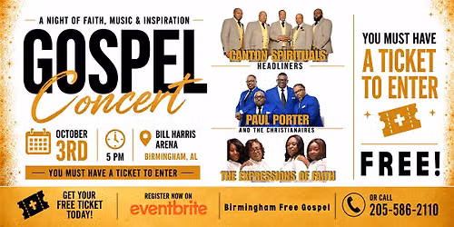 Birmingham Free Concert Featuring the Canton Spirituals and More!