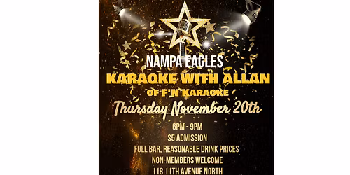 KARAOKE AT THE NAMPA EAGLES