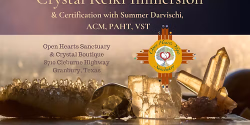 Crystal Reiki Immersion & Certification