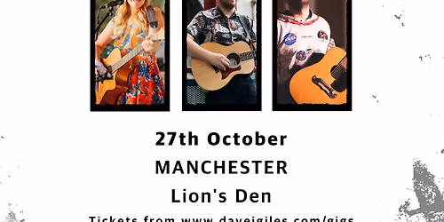 MANCHESTER - Dave Giles, Charlotte Campbell and Danny Gruff