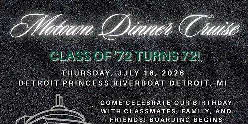 CT 72 Fun Times Society Presents: "The Class of 72 is Turning 72"