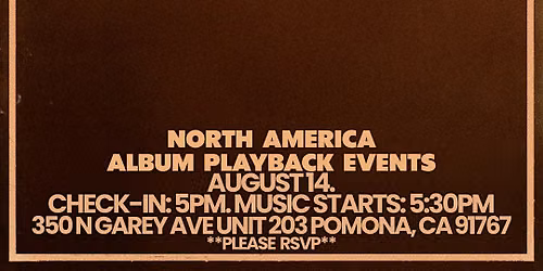 JUNGLE Album Playback Event @ POMONA