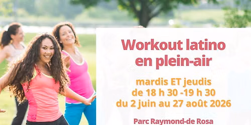 Workout latino en plein-air : gratuit