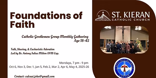 "Foundations of Faith" - Catholic Gentlemen Gathering