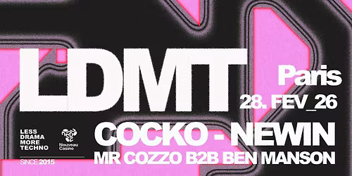 LESS DRAMA MORE TECHNO [let the beat control...]