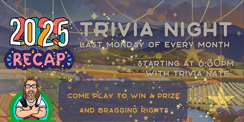 2025 Recap Trivia with Trivia Nate!
