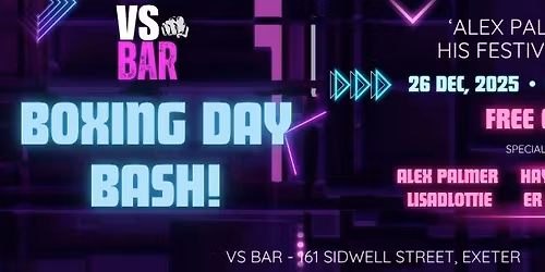 Boxing Day Bash - 'Alex Palmer and his festive Friends'