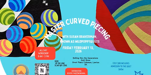 Curved Piecing with Susan Braverman @wildpoppyquilts