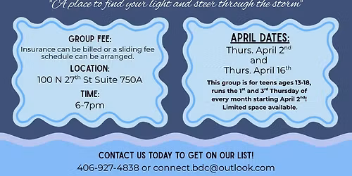 Safe Harbor Teens - Suicide Prevention Group for Teens at Beautiful Directions Counseling