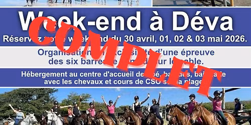 Week-end \u00e9questre \u00e0 DEVA - COMPLET
