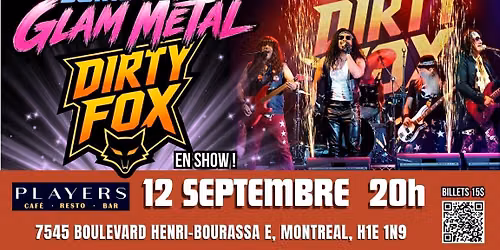Soir\u00e9e Glam Rock au Caf\u00e9 Players
