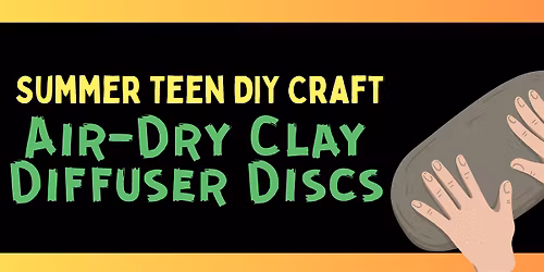 Summer Teen DIY Craft: Air-Dry Clay Diffuser Discs