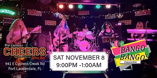 The Bango Bango\u2019s at Cheers East