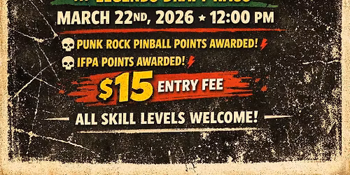 Legends Corn Belt Classic Pinball Tournament 