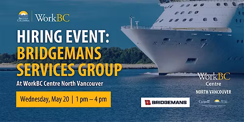Hiring Event: Bridgemans Services Group