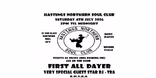 Hastings Northern Soul Club ALL DAYER!