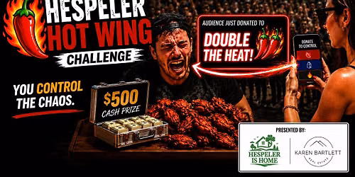 \ufffdTHE HESPELER HOT WING CHALLENGE \ufffd