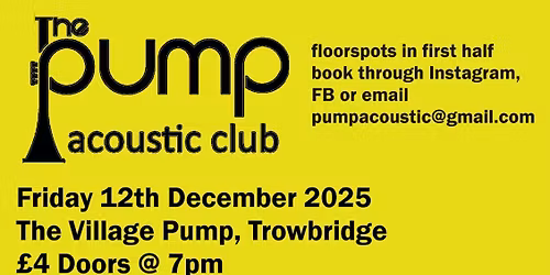 Pump Acoustic Club #6 with Dr Zebo's Wheezy Club