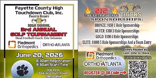 Fayette County High School 3rd Annual Golf Tournament