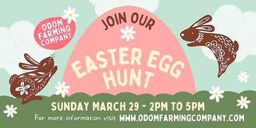 Easter Egg Hunt on the Farm (ADVANCE TICKETS REQUIRED)