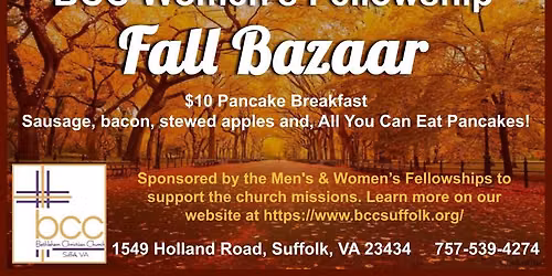 Fall Bazaar at Bethlehem Christian Church
