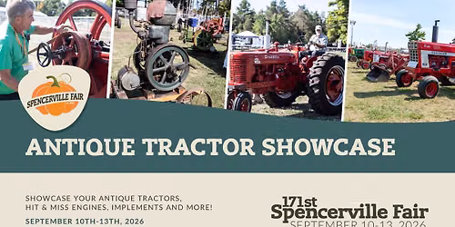 171st Spencerville Fair, Antique Tractor Showcase
