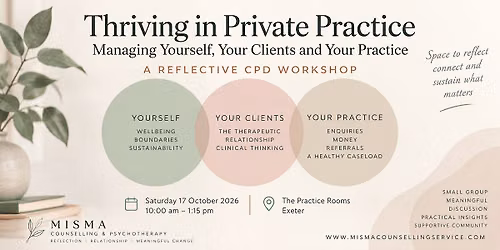 Thriving in Private Practice: Managing Yourself, Clients and Practice