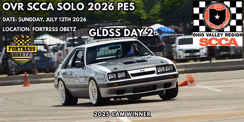 OVR SCCA Solo 2026 Points Event 5 (Great Lakes Divisional Day 2)