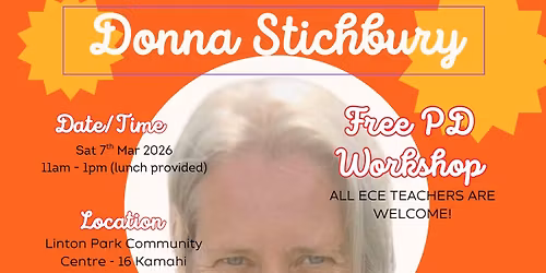 Free PD Workshop with Donna Stichbury in Rotorua