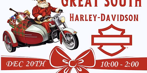 Santa is Coming to Great South Harley-Davidson