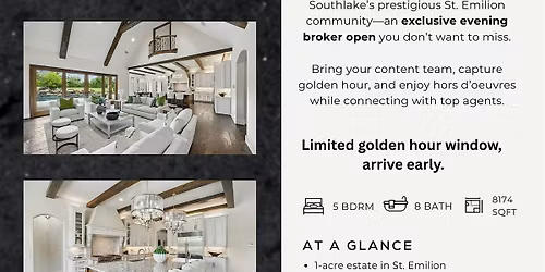 Luxury After Hours | Exclusive Evening Broker Open in St. Emilion