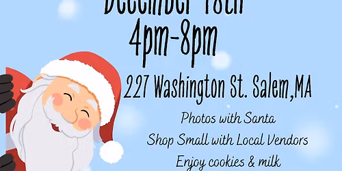 Blue House Santa Holiday Bazaar