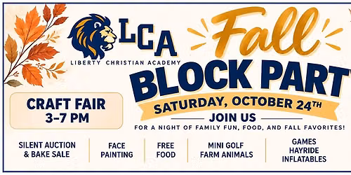 LCA\/SCC FALL BLOCK PARTY & CRAFT FAIR!