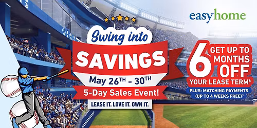 Easyhome Woodstock's Swing Into Savings Event!