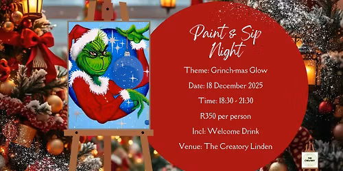 Paint & Sip Night: Grinch-mas Glow