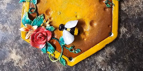 Polymer Clay Sculpting - Floral Plaques