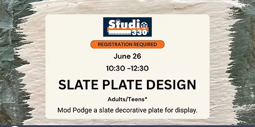 Studio 330 : Slate Plate Design