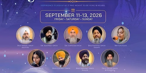 8th Annual 31 Raag Keertan Darbar