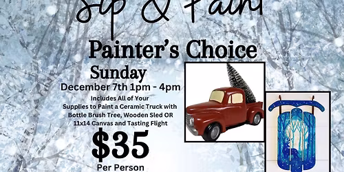 Sip & Paint: Painter\u2019s Choice