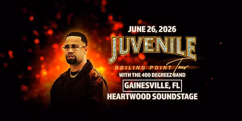 Juvenile\u2019s Boiling Point Album Release Tour with The 400 Degreez Band LIVE at Heartwood