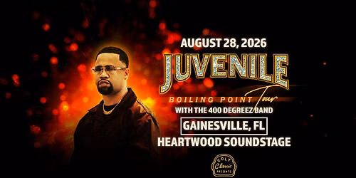 Juvenile\u2019s Boiling Point Album Release Tour with The 400 Degreez Band LIVE at Heartwood