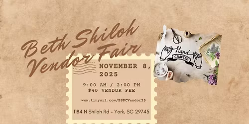 Beth Shiloh Vendor Fair 2025