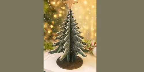 Wooden Christmas Tree Painting Event Ages 6+ @ Happily Painted Studio
