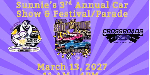 3rd Annual Sunnie's Car Show & Festival - Parade Following