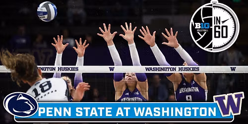 Washington Huskies at Penn State Nittany Lions Womens Volleyball at Recreation Hall - Penn State