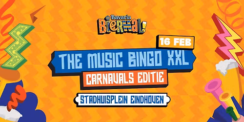 The Music Bingo XXL - Carnavalseditie 2026 | Bavaria Bierhal Eindhoven