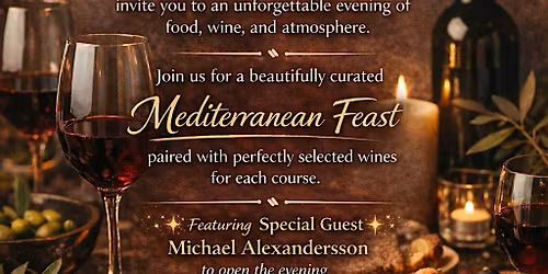 Mediterranean  Wine Pairing Dinner